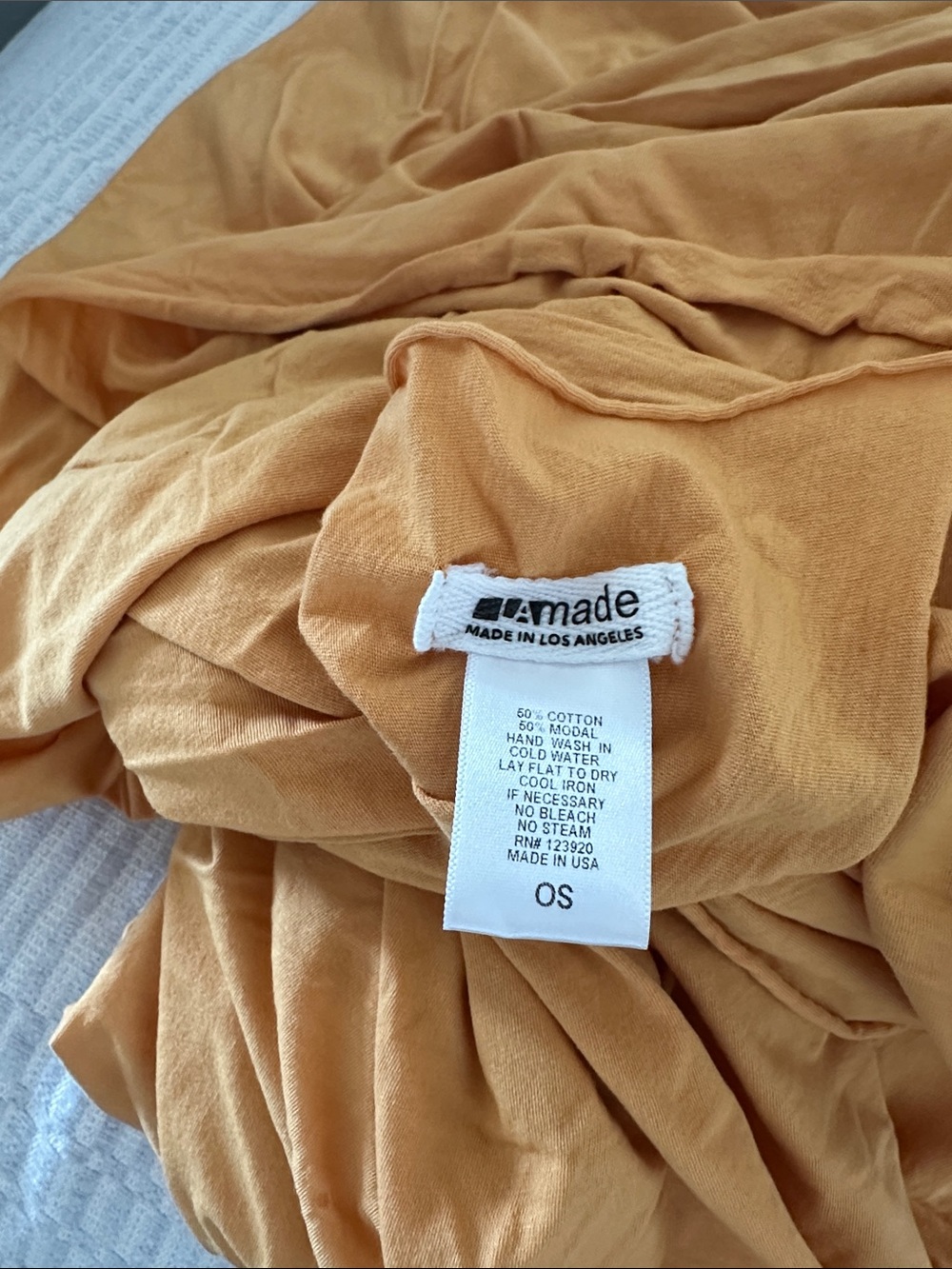 LAMADE LARGE ZINGO Jersey SCARF Faded MUSTARD YELLOW - Picture 7 of 9